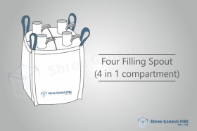 Compartment FIBC (4 Filling Spouts)